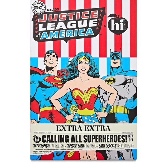 Hi Peach Layne & Justice League of America Bath Set. - Picture 2 of 3